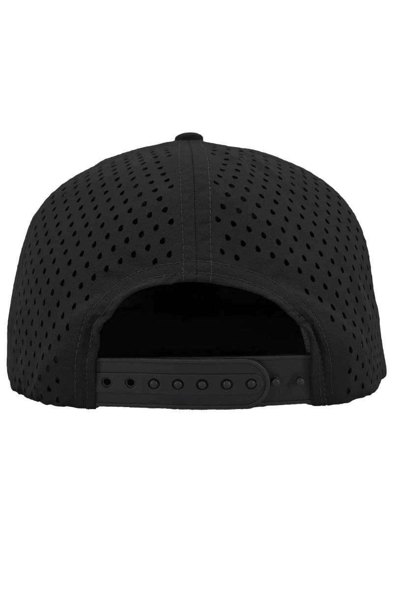 Cameron Street Comets Purple Patch Snapback Hat - Black/White-Black Chainlink Rope
