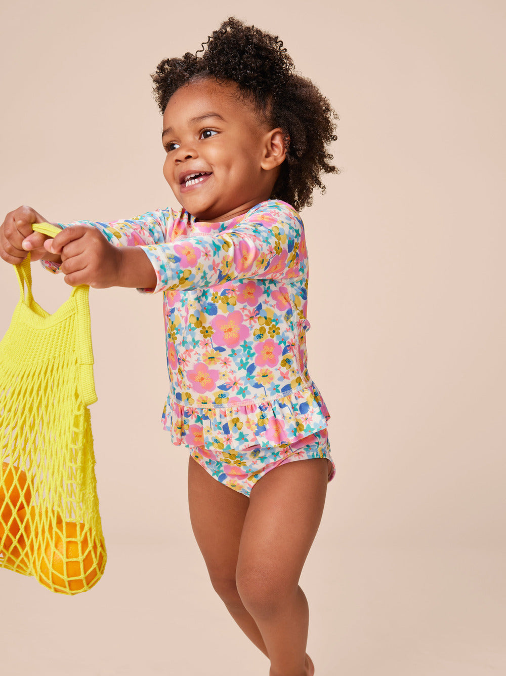 Rash Guard Baby Swim Set - Tropical Hibiscus Floral