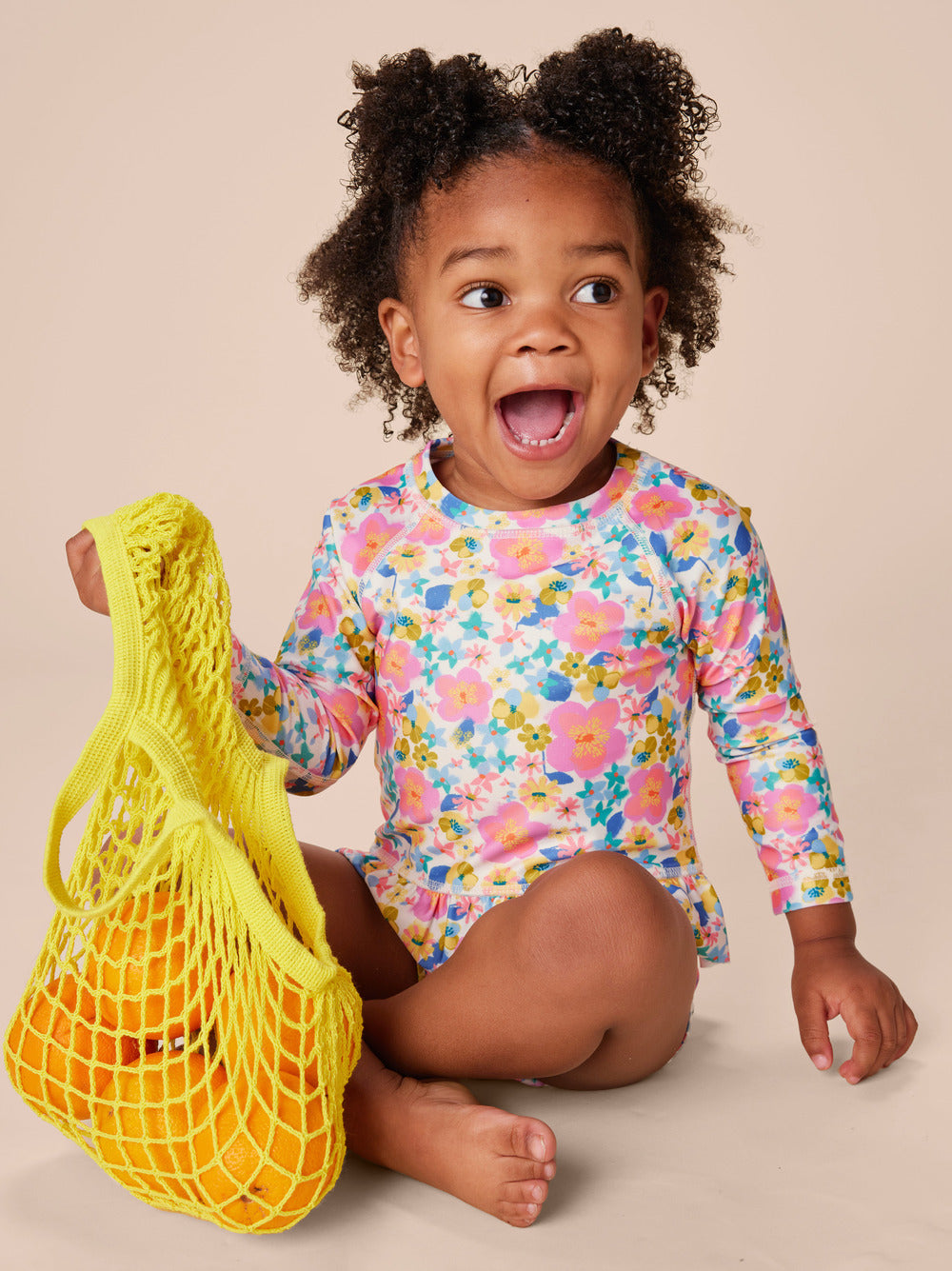 Rash Guard Baby Swim Set - Tropical Hibiscus Floral