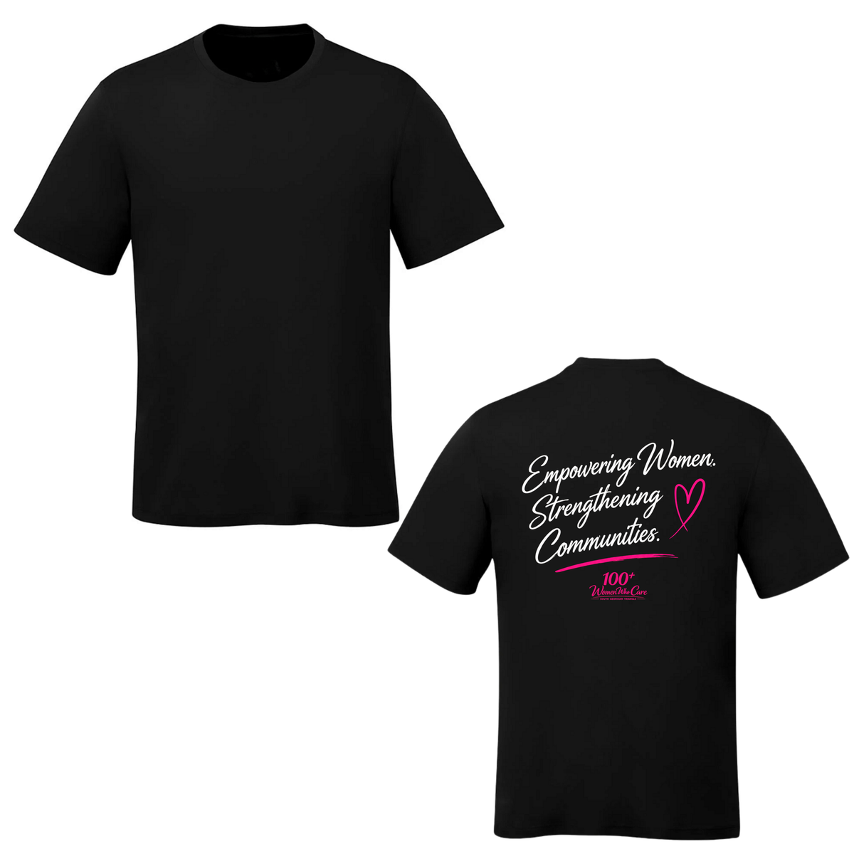 100+ Women Who Care South Georgian Triangle Black Unisex Short Sleeve Tee