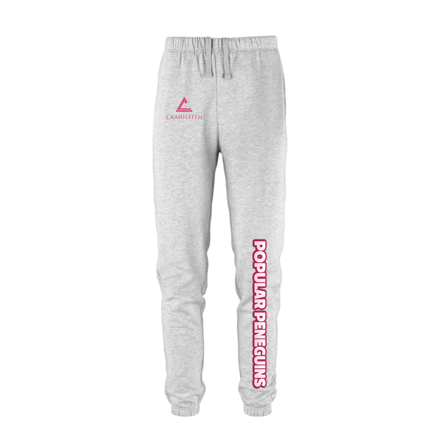 Craigleith Popular Penguins Joggers - Ash Grey