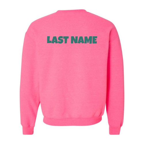 Kindness Collection Personalized St. Mary's Mini Logo Crewneck Sweatshirt - Safety Pink
