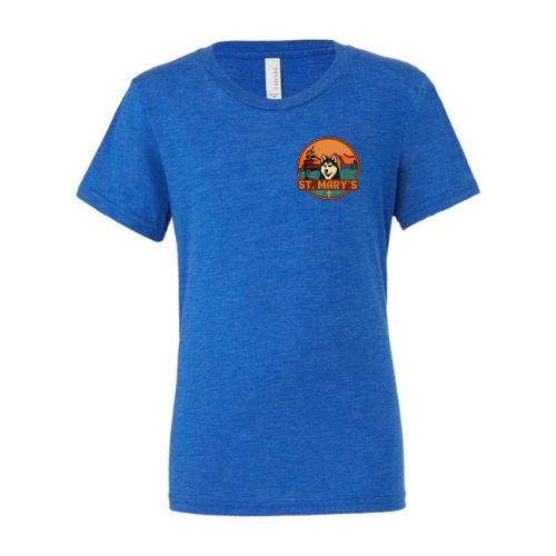 House Water St. Mary's Dual Logo Tee - Royal Blue Triblend