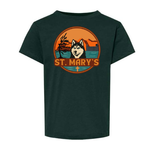 House Earth St. Mary's Dual Logo Tee - Forest