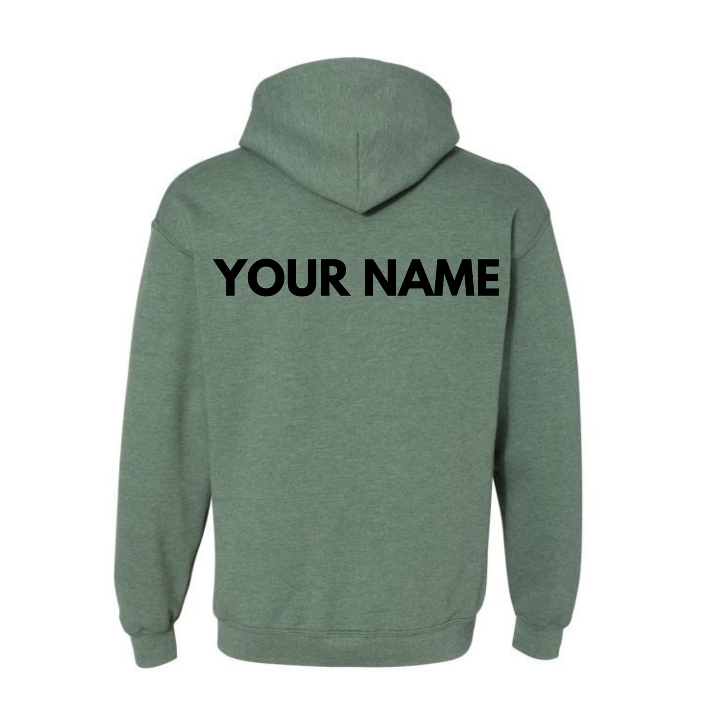 Adult Personalized BVCS Mini Cobra Hooded Sweatshirt - Heather Dark Green