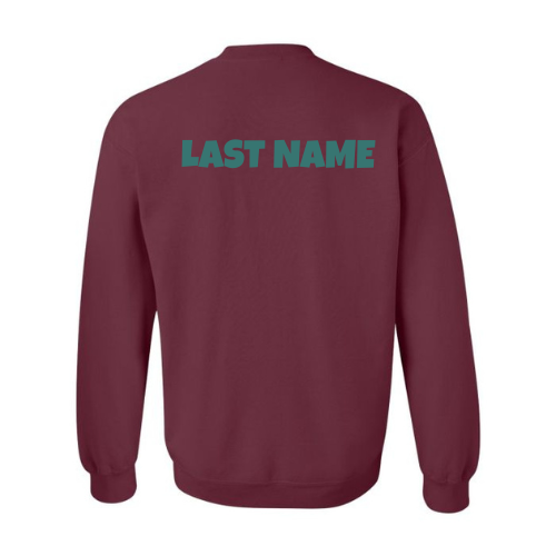 House Red Personalized St. Mary's Mini Logo Crewneck Sweatshirt - Maroon