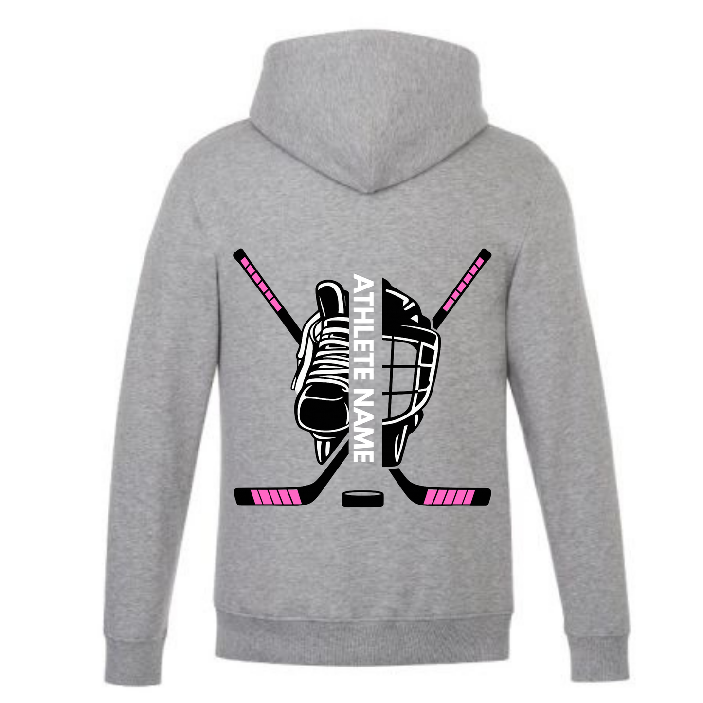 Collingwood Lightning Personalized Dual Logo Hooded Sweatshirt - Grey (Youth & Adult)