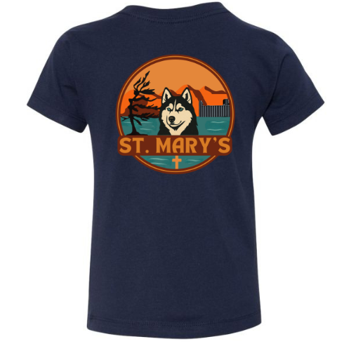 House Water St. Mary's Dual Logo Tee - Navy