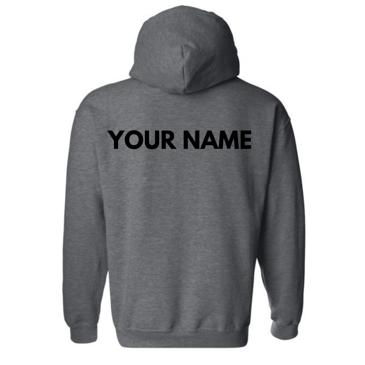 Adult Personalized BVCS Mini Cobra Hooded Sweatshirt - Dark Heather