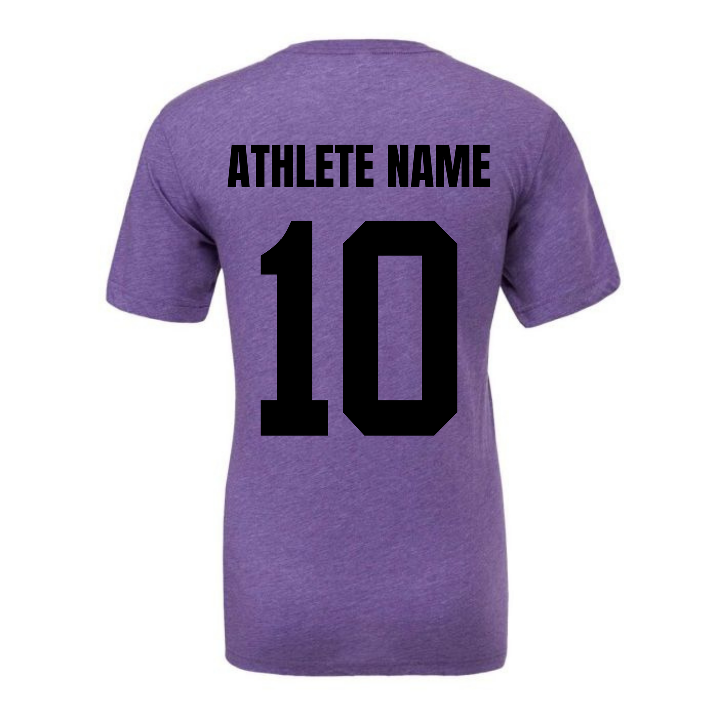 Personalized Altitude Volleyball Oversize Logo Tee - Purple Triblend