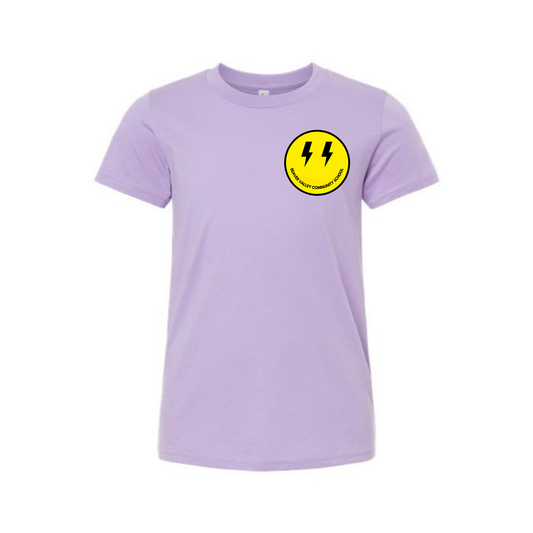 BVCS Bolt Smile Tee - Dark Lavender