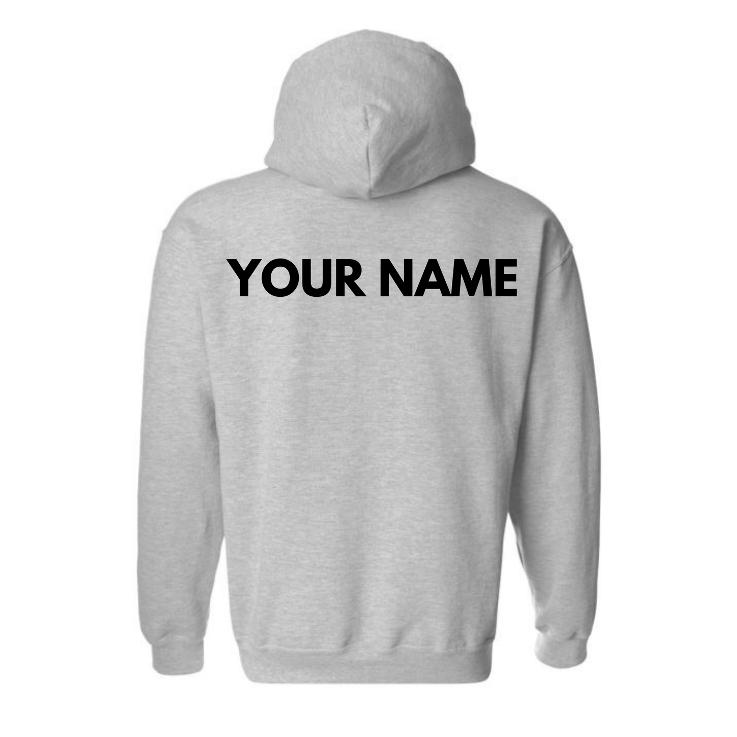 Adult Personalized BVCS Mini Cobra Hooded Sweatshirt - Sport Grey