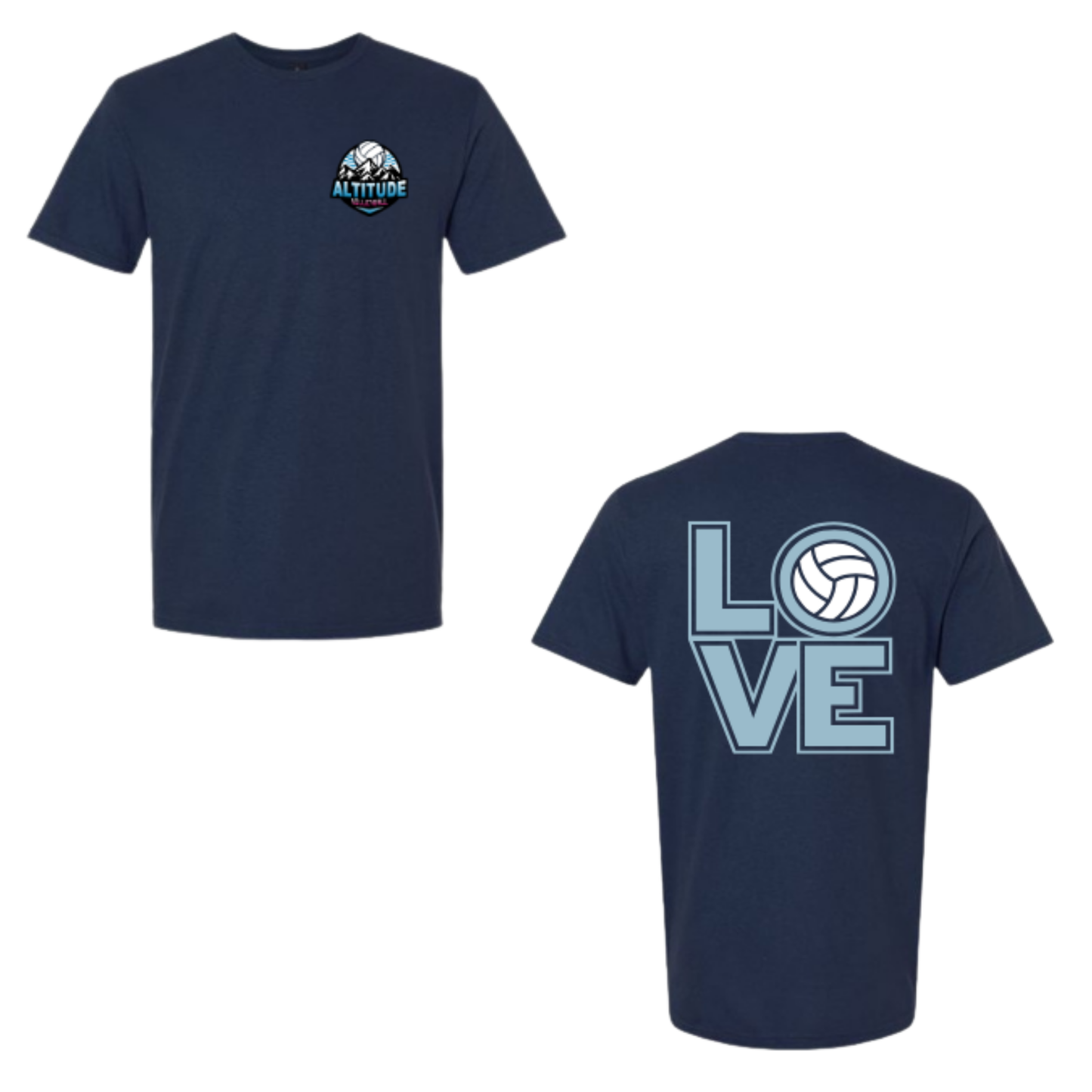 Altitude Volleyball LOVE Tee - Navy