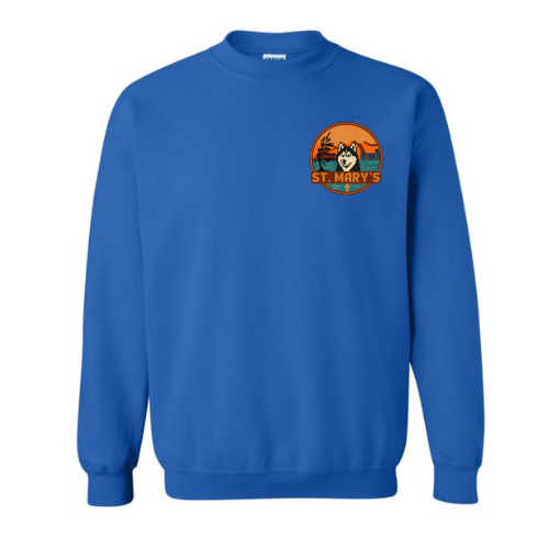 House Water St. Mary's Crewneck Sweatshirt - Mini Logo - Royal