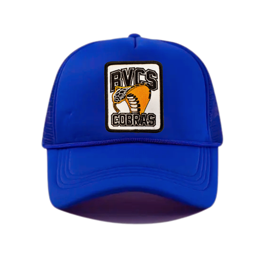 BVCS Cobras Patch Snapback Hat - Royal Blue / Royal Blue