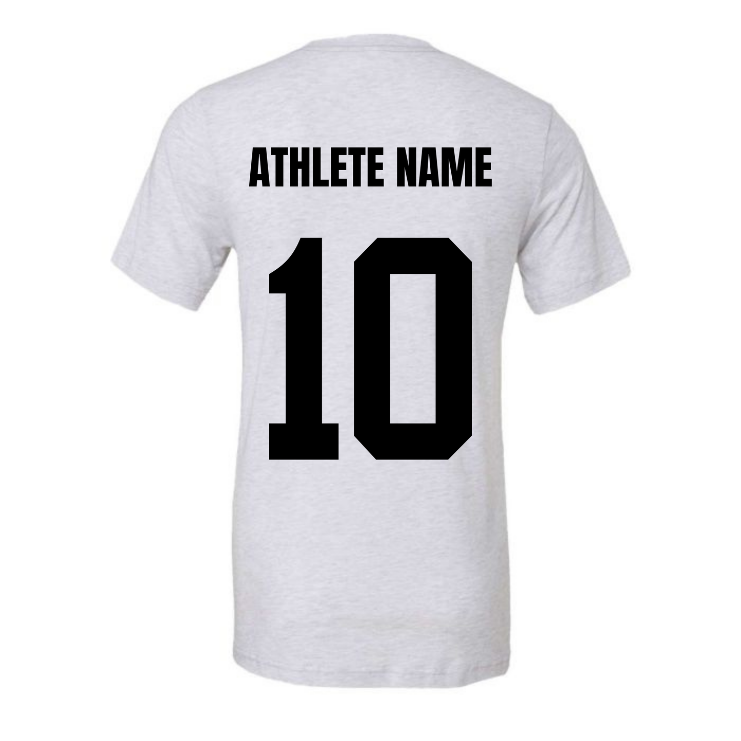 Personalized Altitude Volleyball Oversize Logo Tee - White Fleck Triblend
