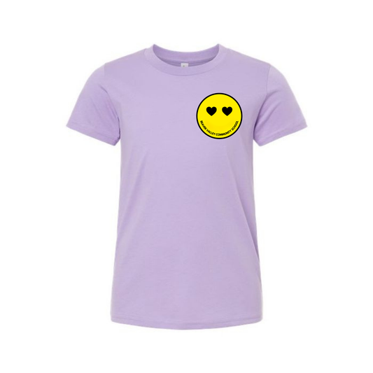 BVCS Heart Smile Tee - Dark Lavender