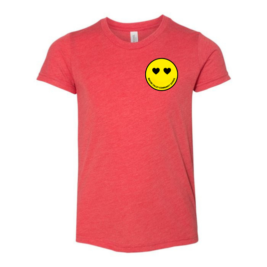 BVCS Heart Smile Tee - Red Triblend