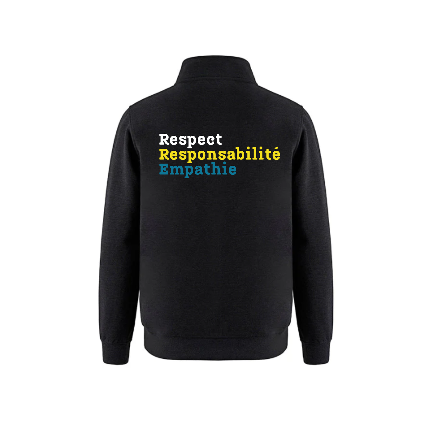Notre-Dame-de-la-Huronie Quarter Zip Sweatshirt - Mini Logo / Black