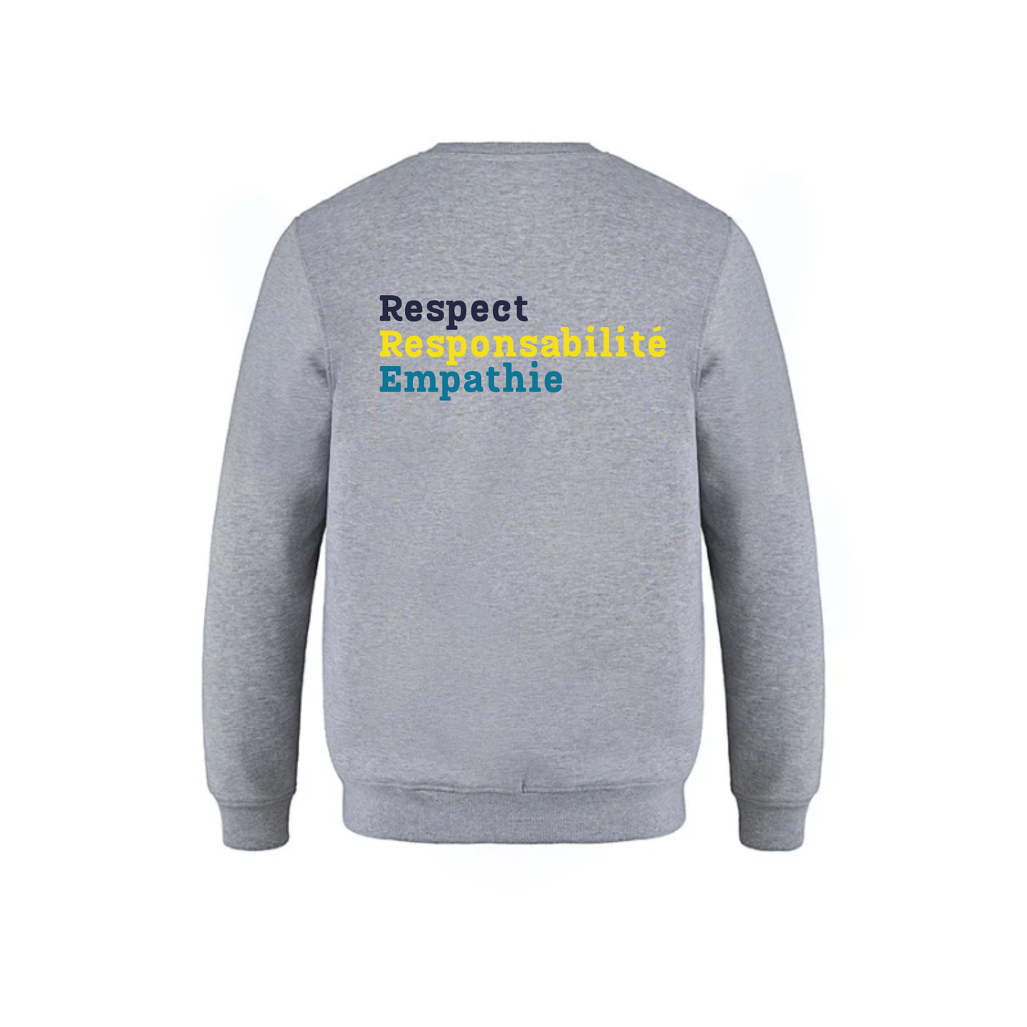 Notre-Dame-de-la-Huronie Crewneck Sweatshirt - Large Logo / Grey