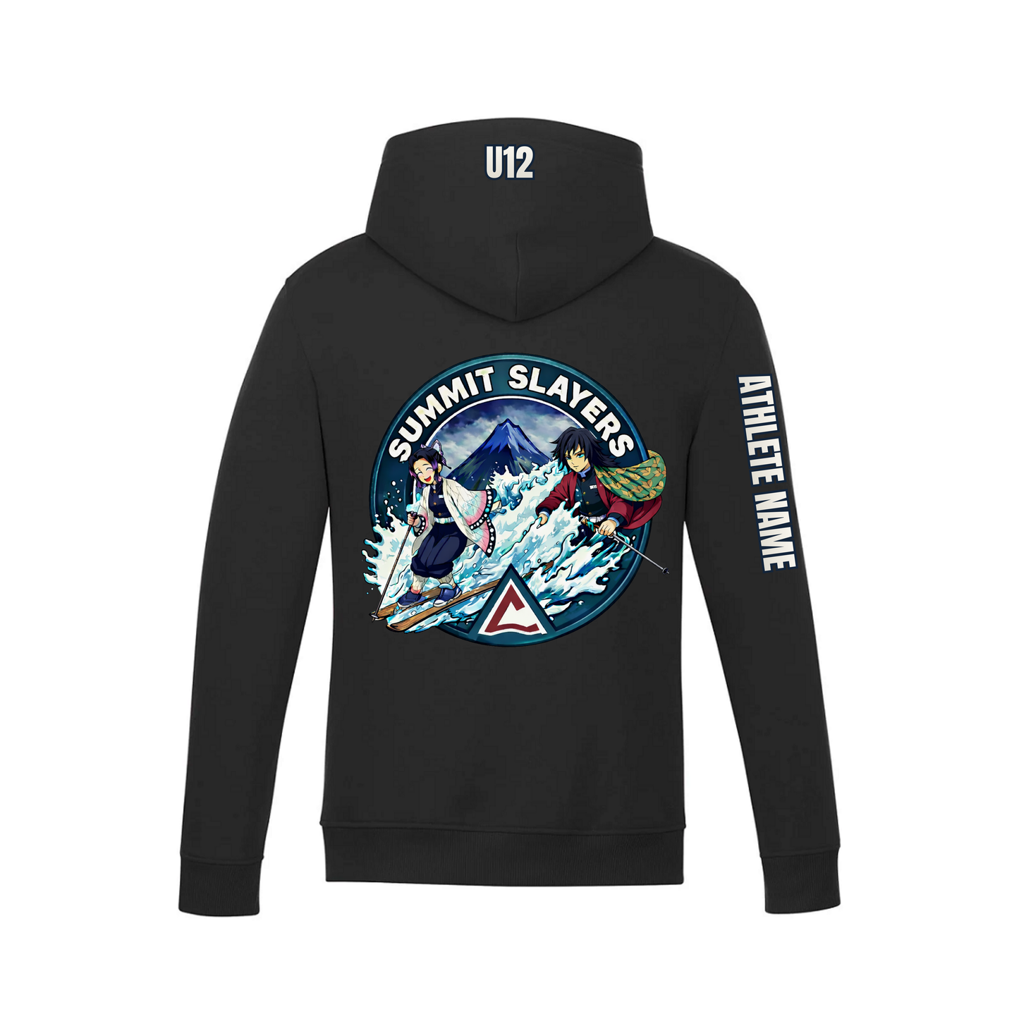 U12 Craigleith All Mountain Summit Slayers Hooded Sweatshirt - Black