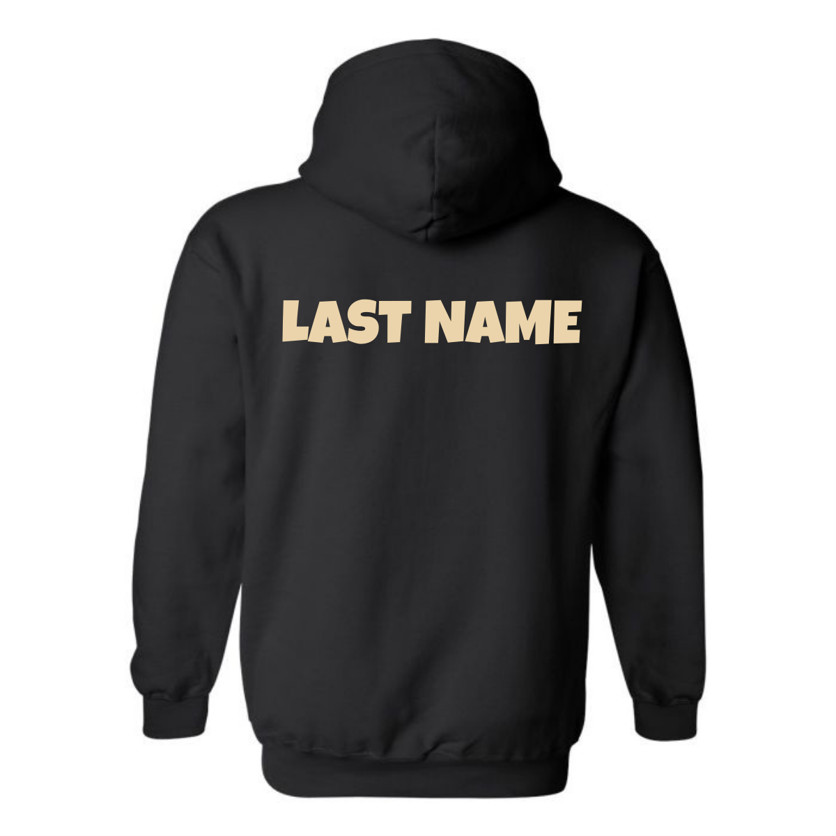 Youth Personalized St. Mary's Oversize Logo Hooded Sweatshirt - Black