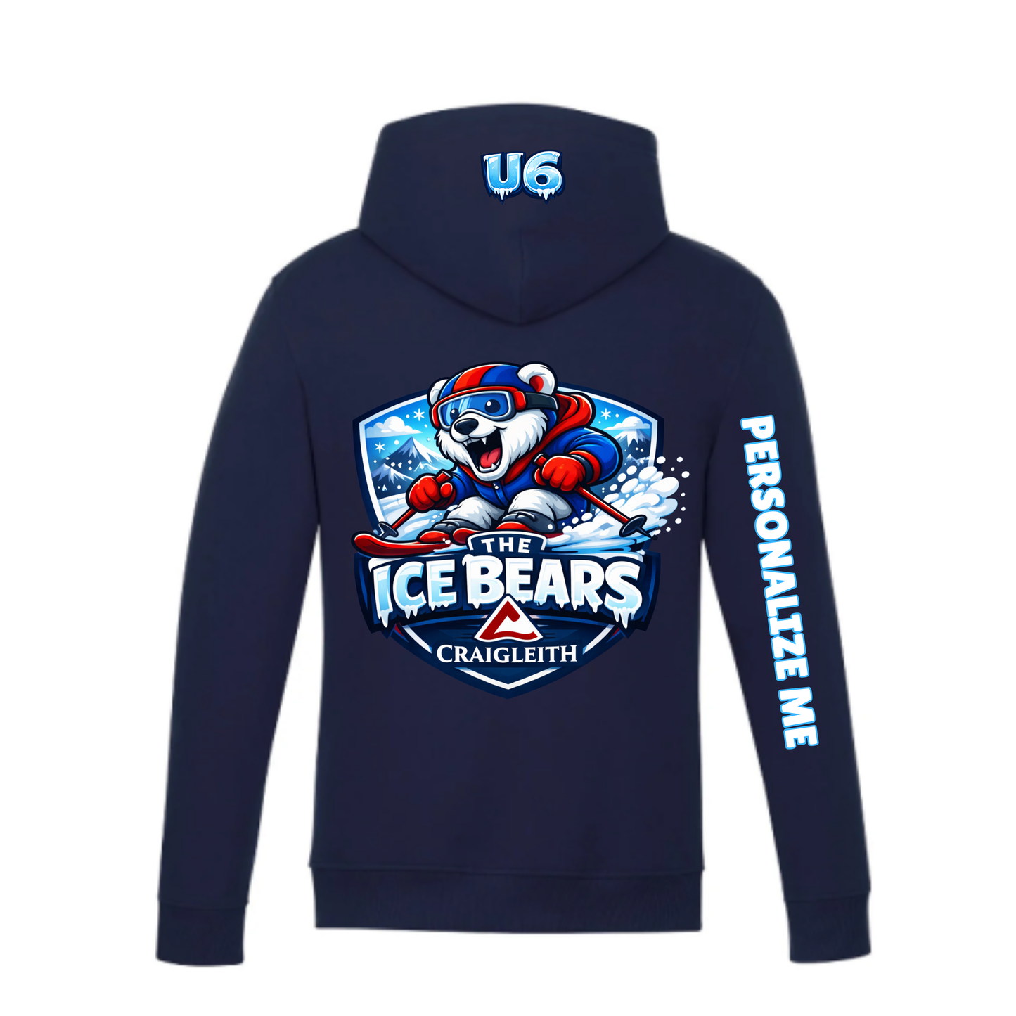 Craigleith U6 Ice Bears Hooded Sweatshirt - Navy