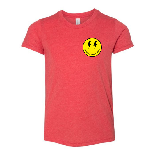 BVCS Bolt Smile Tee - Red Triblend