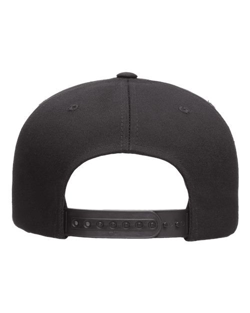 I'M EASY Patch Five-panel Flat-Bill Hat - Black / Black