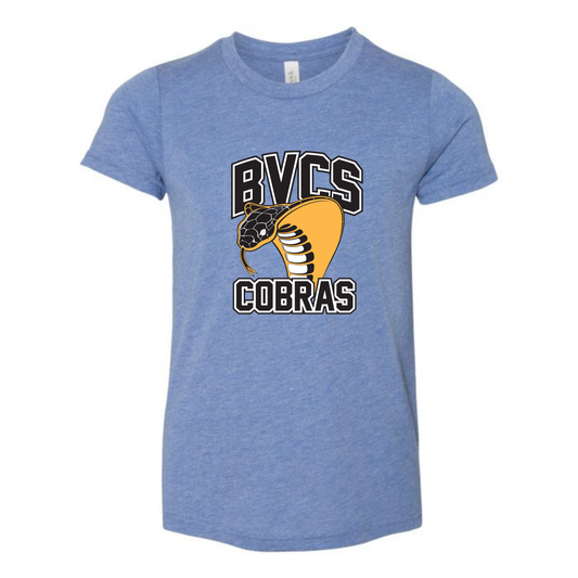 BVCS Cobra Tee - Blue Triblend