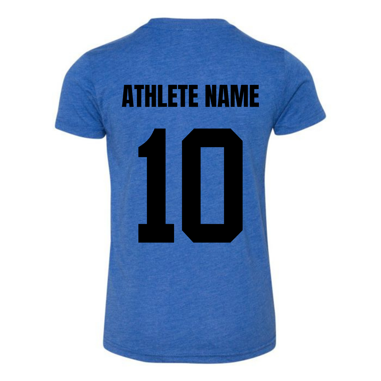Personalized Altitude Volleyball Oversize Logo Tee - True Royal Triblend