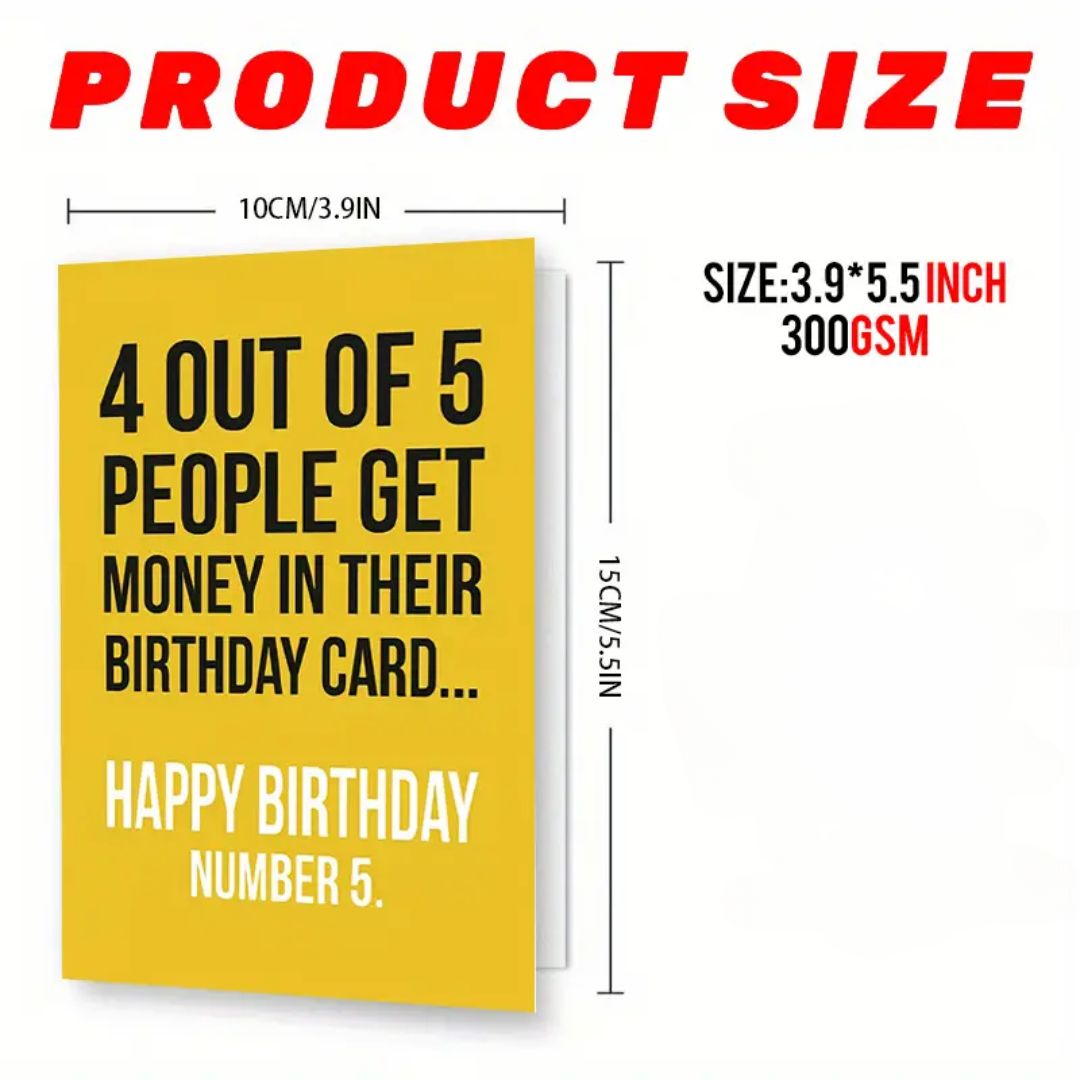 4 Out of 5 Birthday Card