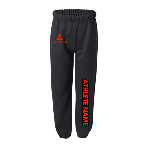 U8 Craigleith Snow Leopards Joggers - Black