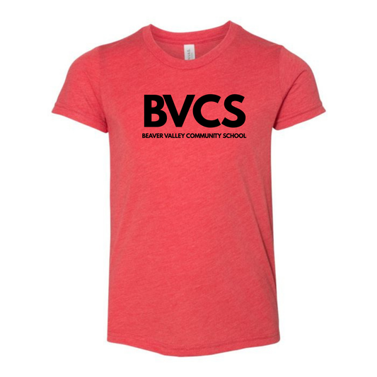 BVCS Logo Tee - Red Triblend