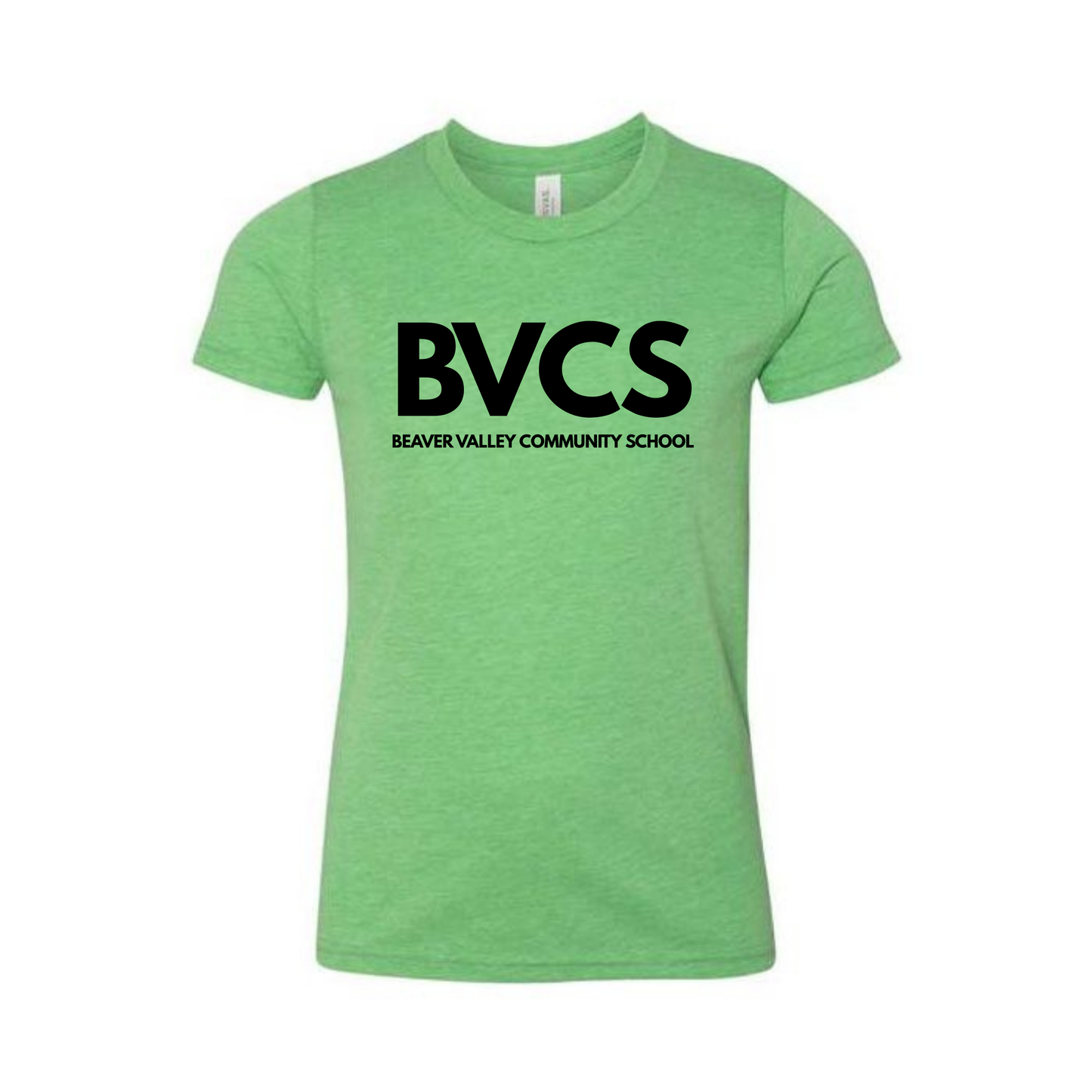BVCS Logo Tee - Green Triblend