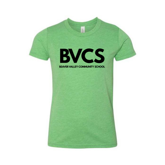 BVCS Logo Tee - Green Triblend