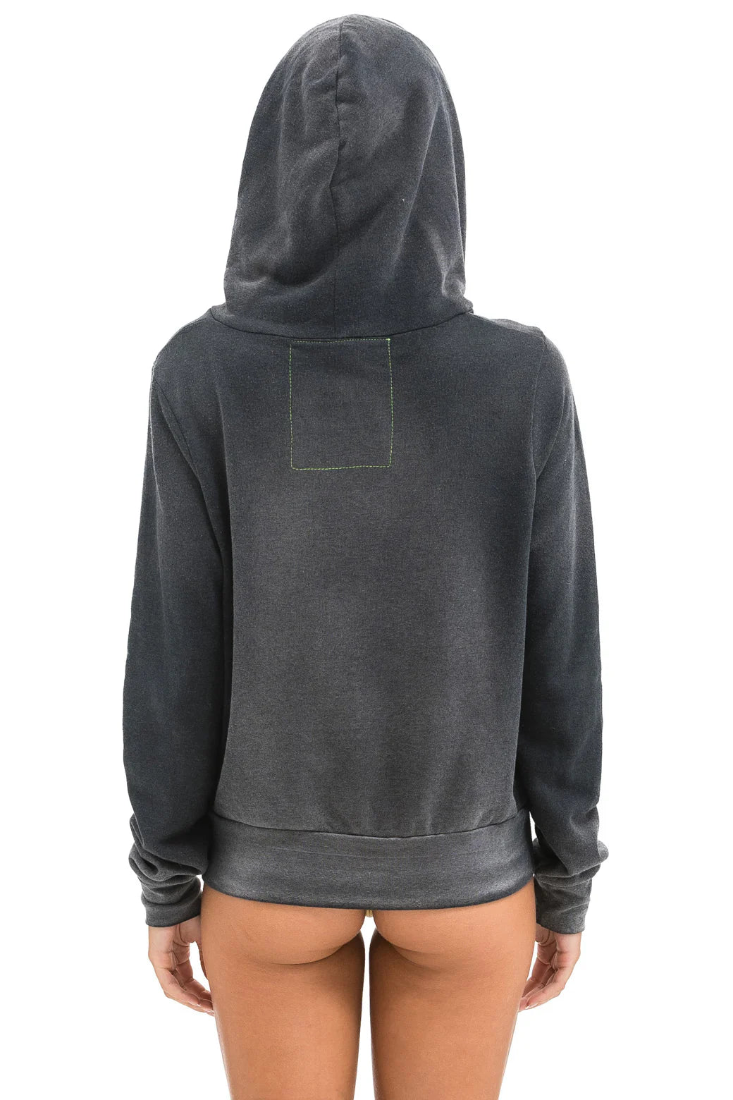 Aviator Nation - Adult 5 Stripe Zip Hoodie - Faded Smoke