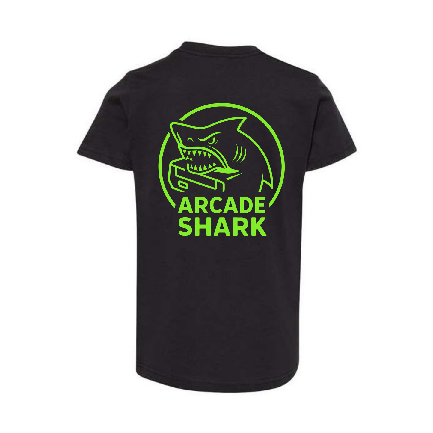 Arcade Shark Oversize Logo Tee - Black
