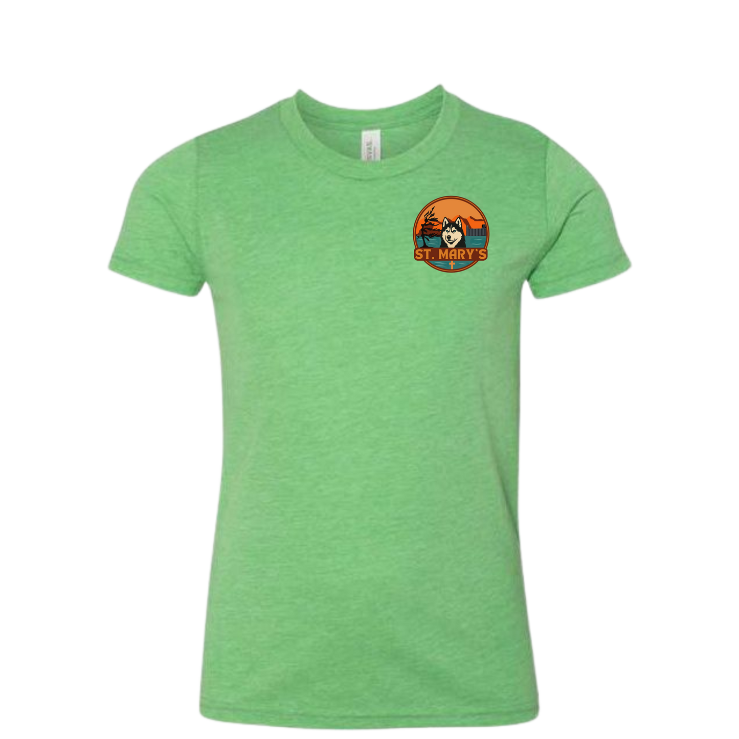 House Earth St. Mary's Dual Logo Tee - Green Triblend