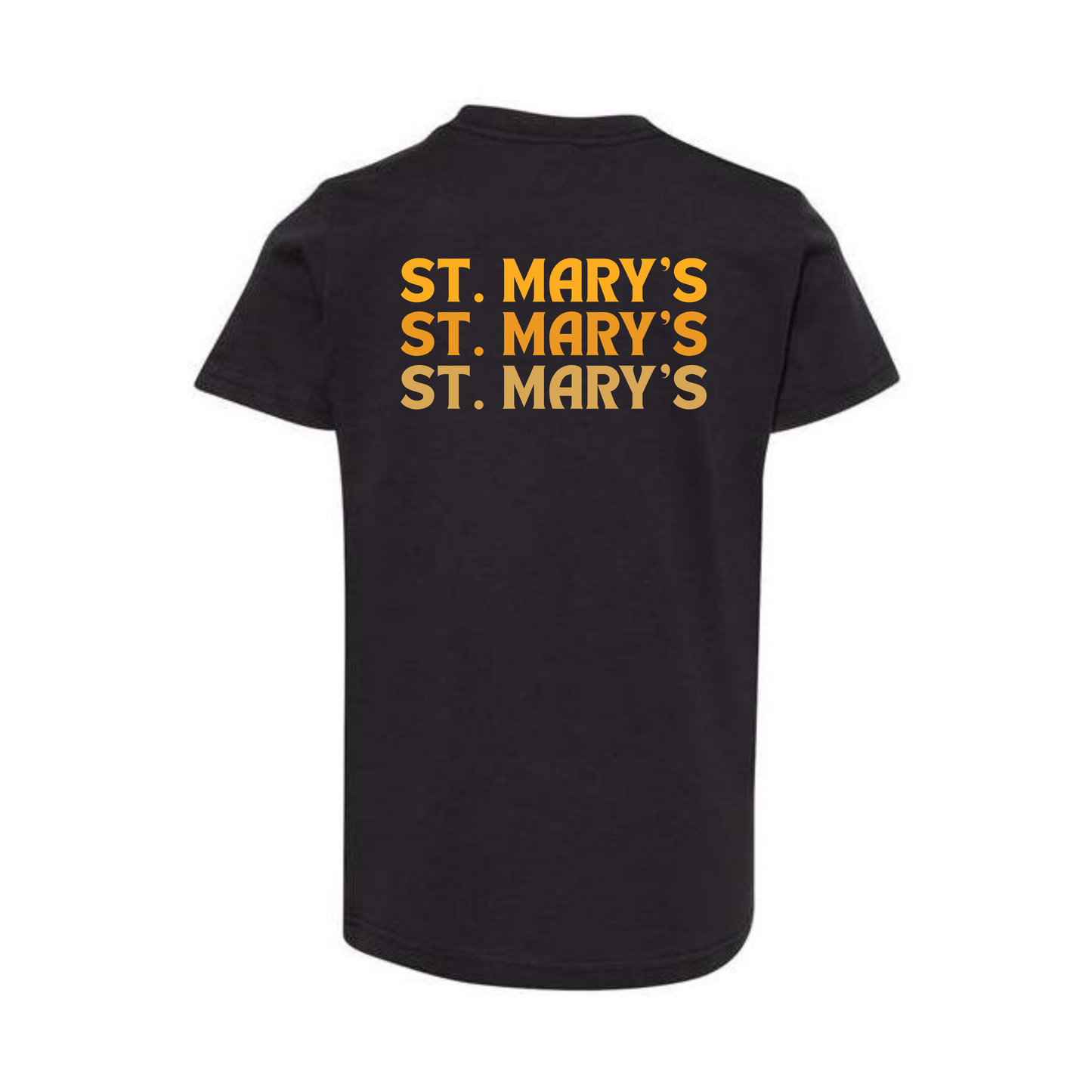 St. Mary's Triple Script Tee - Black