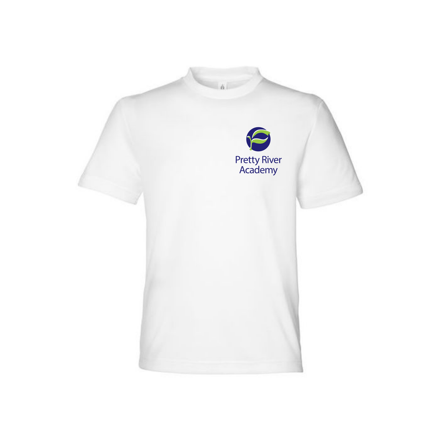 Pretty River Academy Athletics Performance Tee - White