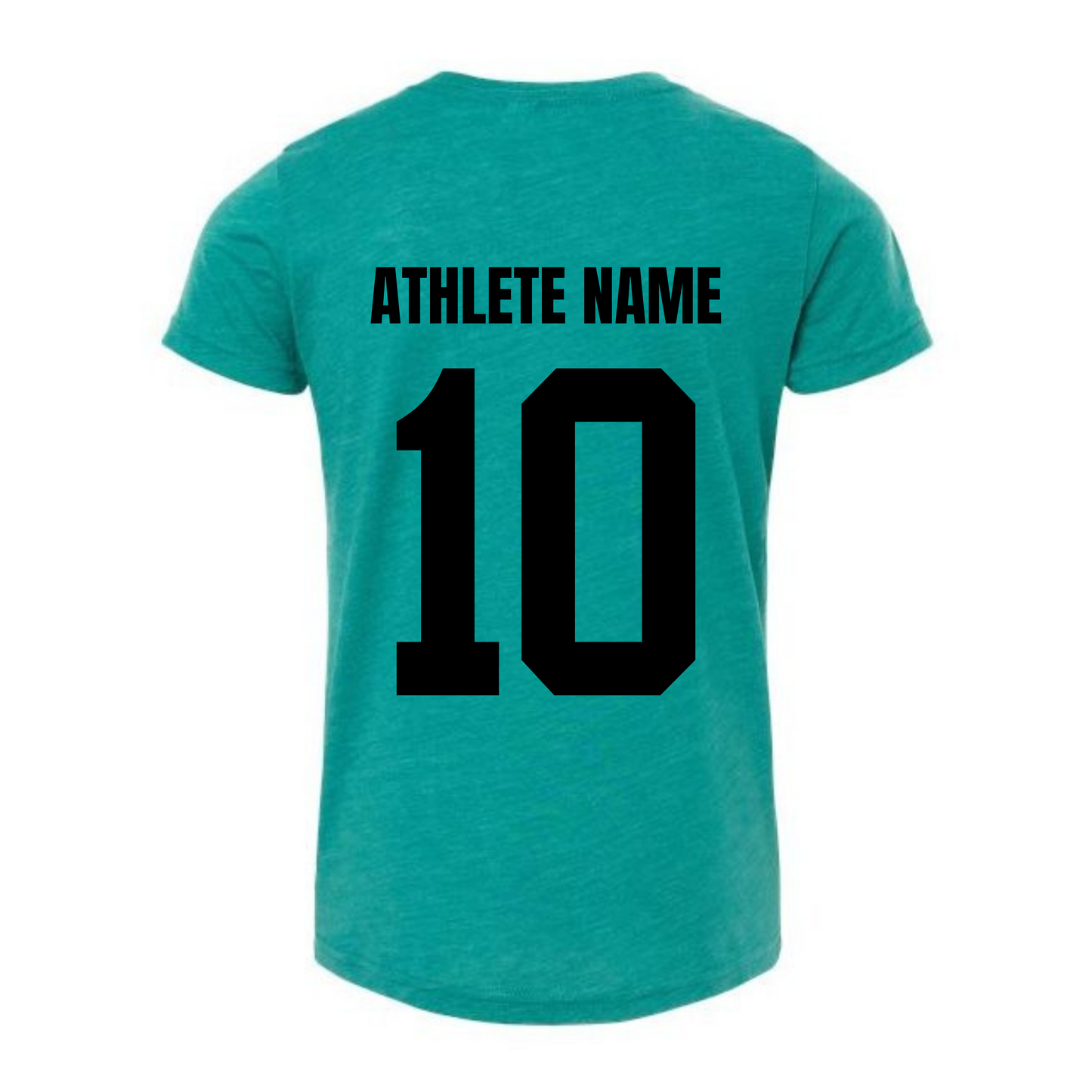 Personalized Altitude Volleyball Oversize Logo Tee - Teal Triblend