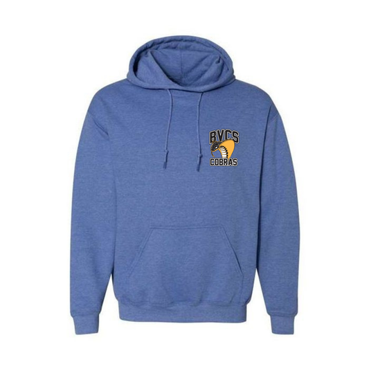Adult BVCS Mini Cobra Hooded Sweatshirt - Heather Deep Royal