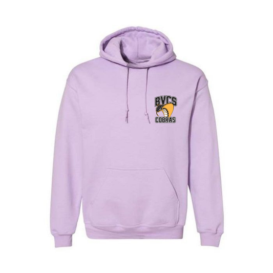 Adult Personalized BVCS Mini Cobra Hooded Sweatshirt - Violet