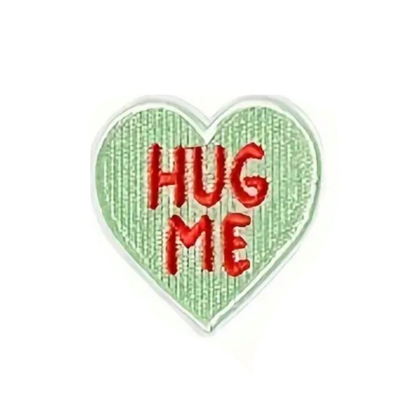 Iron on Patch - Sweet Tarts Hug Me (5.0 cm x 5.0 cm)
