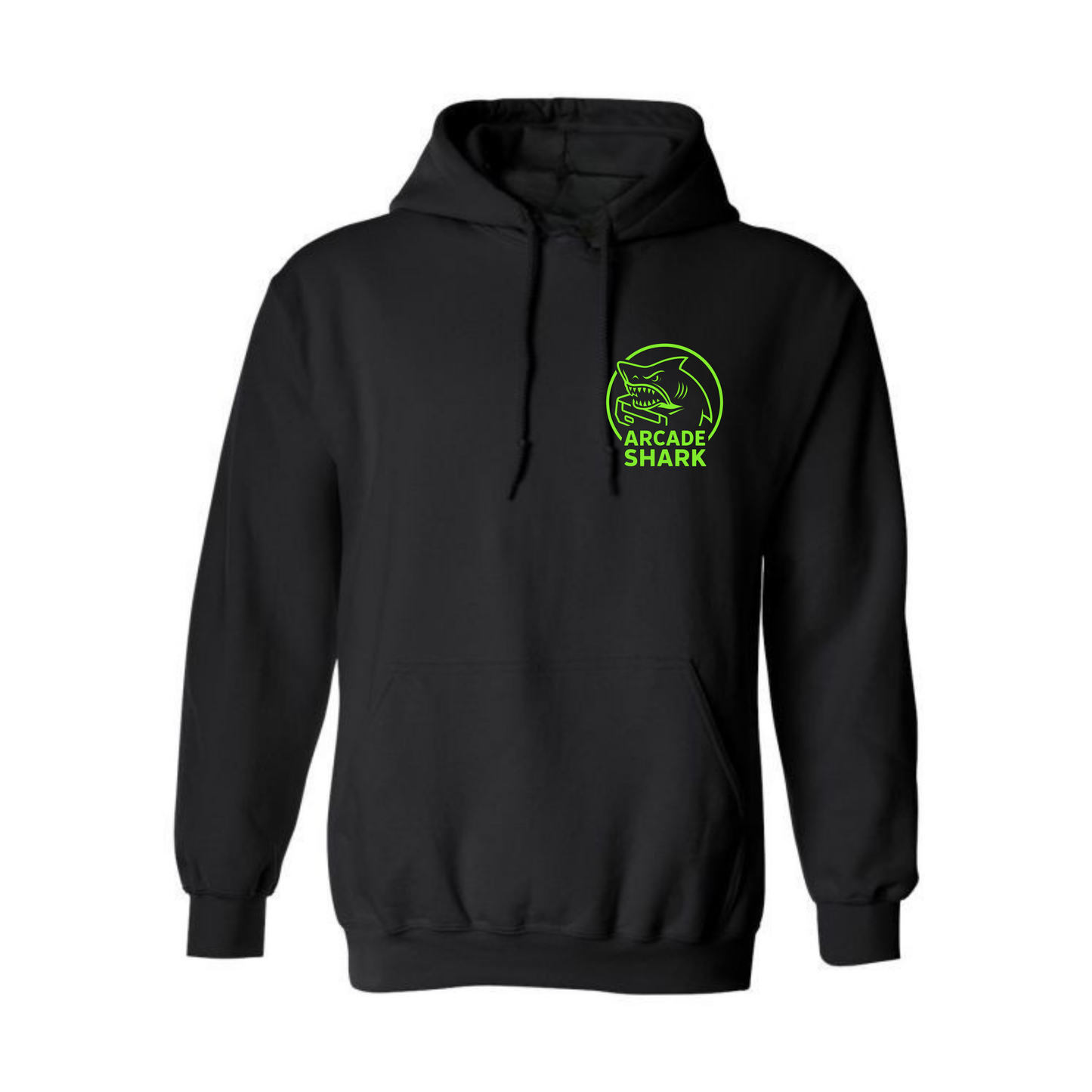 Arcade Shark Level Up Your Party Hooded Sweatshirt - Black