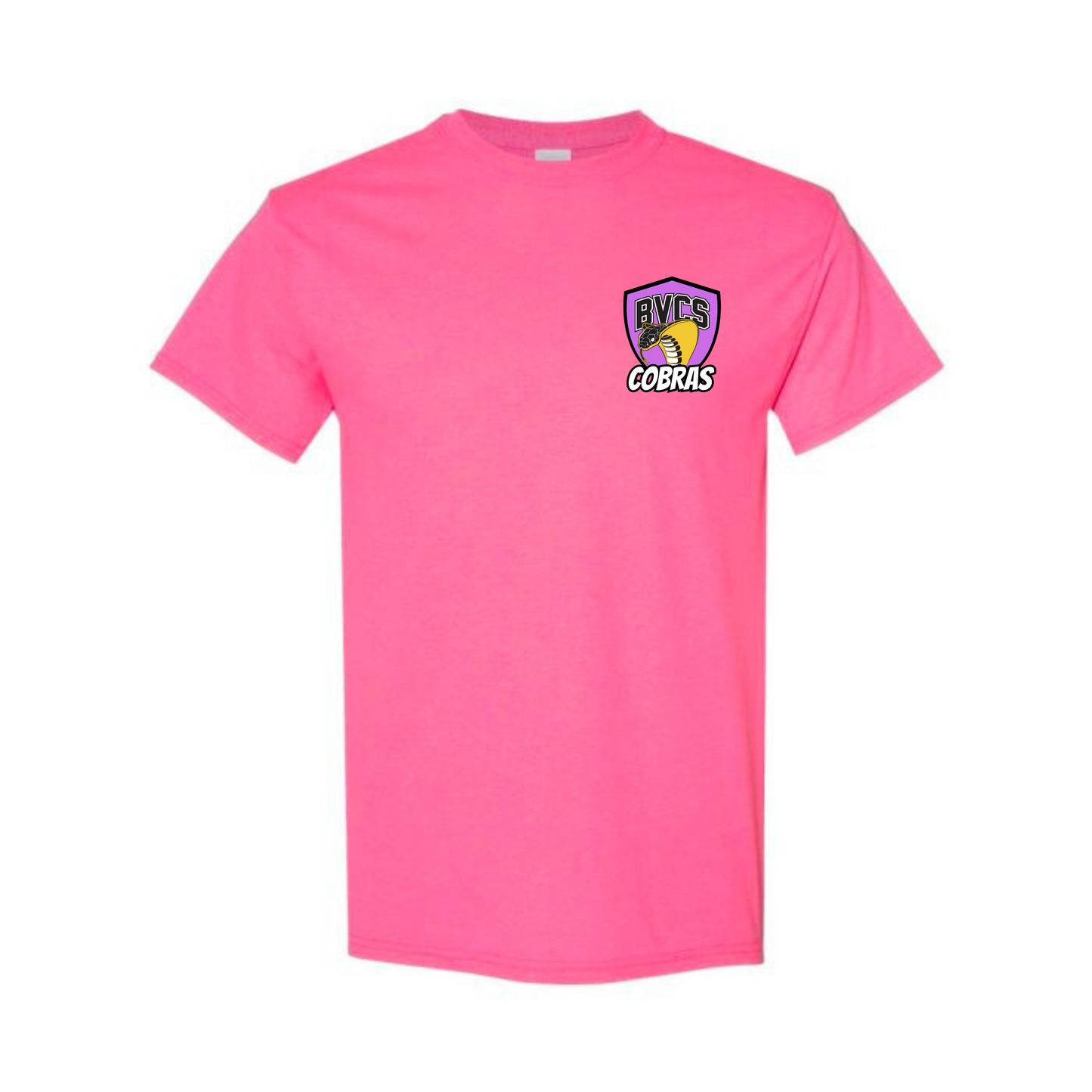 BVCS Neon Purple Cobra Tee - Safety Pink