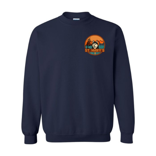 House Water St. Mary's Crewneck Sweatshirt - Mini Logo - Navy