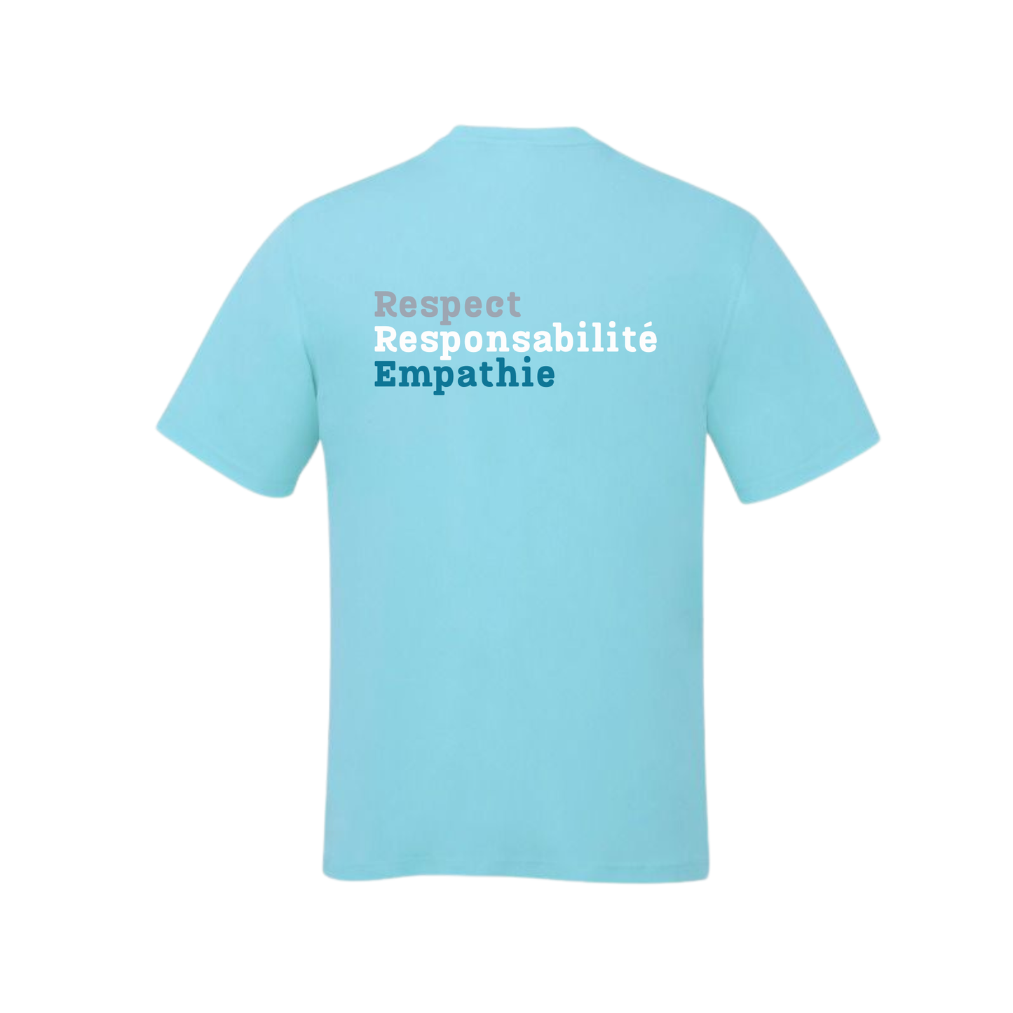 Notre-Dame-de-la-Huronie Tee - Large Logo / Light Blue