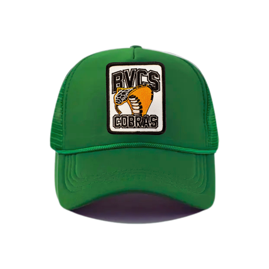BVCS Cobras Patch Snapback Hat - Kelly Green / Kelly Green